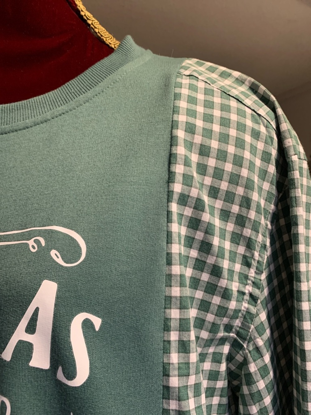 Upcycled  “Smooth As Tennessee Whiskey”Woman’s Shirt - Picture 5 of 8